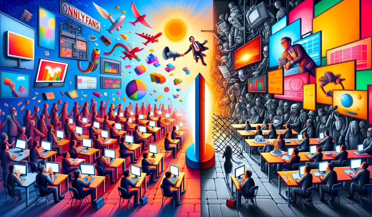 Usporedite OnlyFans i tradicionalne medije u smislu slobode izražavanja.